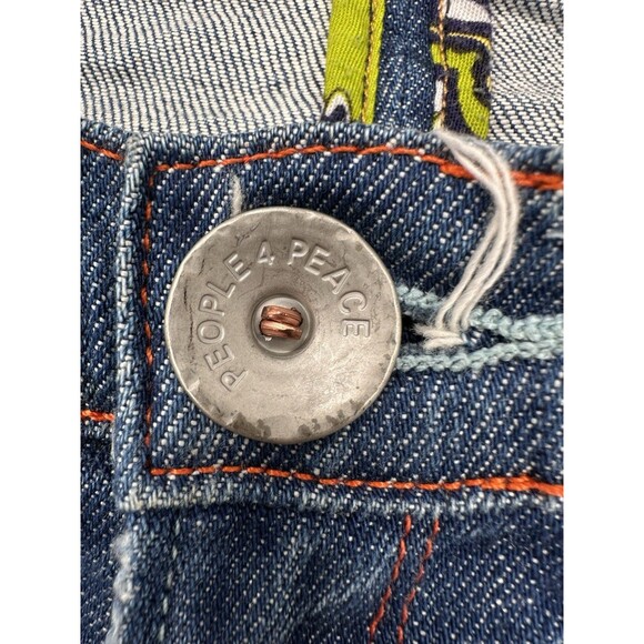 People For Peace Los Angeles Womens SIZE 27 CAPRI DENIM Jeans Made in USA - Picture 4 of 10